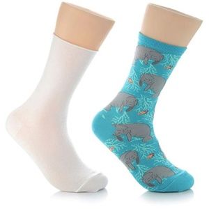 Oh The Hu-Manatee and Plain White Sock Bundle